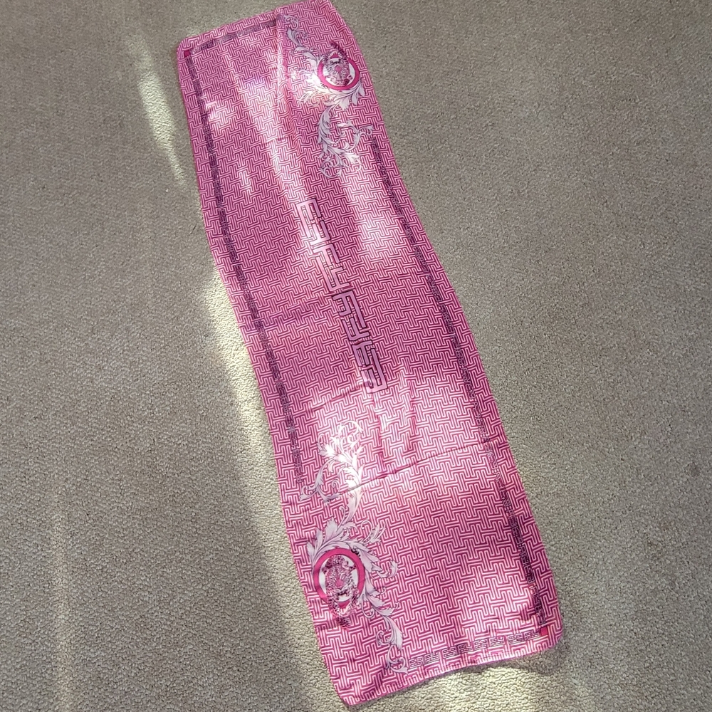Effy Pink Leopard Print Oblong Scarf ~ 18" x 60" ~ Great Fashion Print! VGUC - Picture 3 of 16